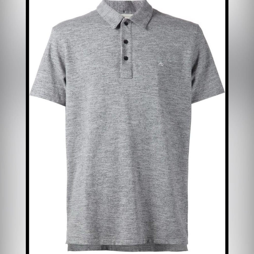 rag & bone Heather Gray Polo Shirt